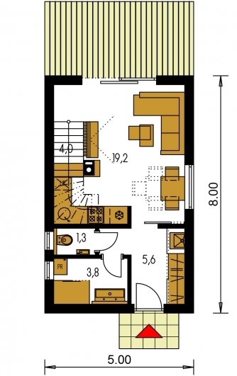 Floor plan of ground floor - ZEN 5